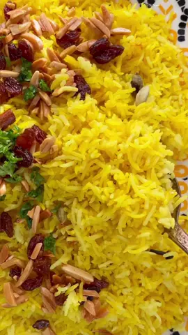 The perfect side to your perfect shawarma! Middle eastern yellow rice: delicious, fragrant, fluffy, ready in 30 mins! Chicken broth highly recommended. Detailed recipe, tips and tricks at link in bio!  ▢ 3 cups long grain basmati rice ▢ 4.5 cups chicken broth substitute water ▢ ¼ cup olive oil (or 4 tablespoons) ▢ 1 onion ▢ 1.5 teaspoons salt ▢ 1 teaspoon turmeric ▢ ½ teaspoon whole peppercorns ▢ 5 whole cloves ▢ 5 whole green cardamom ▢ 2 cinnamon sticks #yellowrice #mediterraneanrice #turmericrice