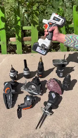 10 in 1 multi cordless power tool kit , so convenient 😏#yutuotool #powertools #cordlesstools 