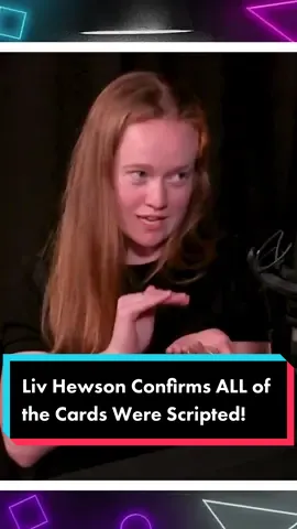 #LivHewson confirms ALL the cards drawn in #Yellowjackets Season 2, Episode 8 were scripted! #interview #fyp #showtime #paramountplus #vanpalmer #queenofhearts #yellowjacketsshowtime 
