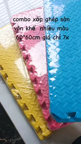 combo xốp ghép sàn vân khế nhiều màu 60*60cm giá 7x #xopghep #xopgheplotsan #thamlotsan #thamxopchobe #xuhuongtiktok 