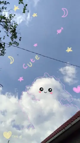 Aku ketika liat langit yg ada awannya langsung bayangin hal² lucu 🥰 #awangemoy #langit #langitbiru #fypシ 