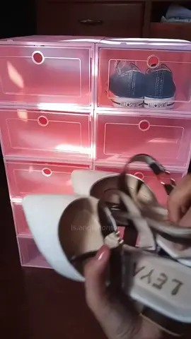 Shoe Box Foldable Drawer Case Storage Organizer candy color plastic foldable drawer case #DIY #shoebox #shoestorage #shoeorganizer #foldabledrawer #affordableshoestorage 