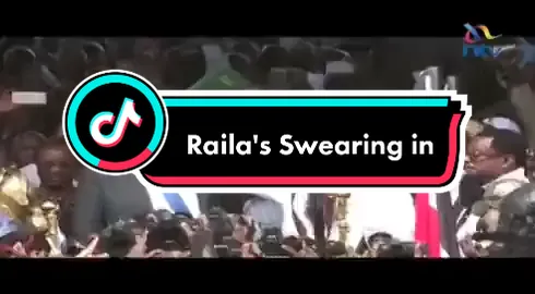 Raila swearing in uhuru Park on January 31st 2018. #inaguration #raila 
