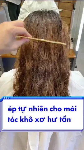 Ép tự nhiên cho mái tóc khô xơ hư tổn#hairanhtuan #tocdep #xuhuong2023 #trending 