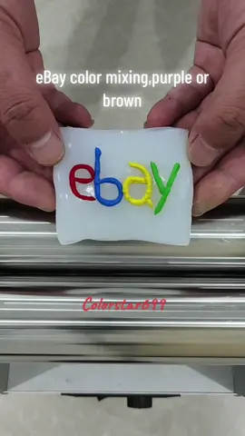 eBay colors satisfying mixing,guess the final color #fyp #colorchallenge #oddlysatisfying #ebay #logo #guessthecolor 