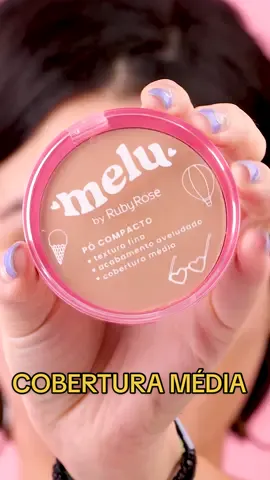 Vocês já conhecem o nosso pó compacto melu? Cobertura media e a textura avelulada, tudo que você precisa. 💖 Disponivel em nosso site:www.rubyrosemaquiagem.com.br📲