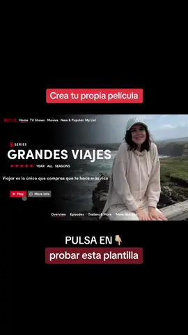 Tu propia película Netflix en tan solo 1 click 😱 ¡Hazlo ya! #CapCut #AprendeEnTikTok #tipsandtricks #androidhacks 