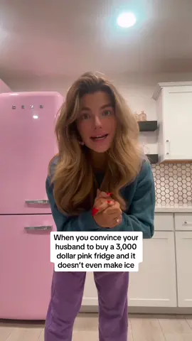 And minimal storage lmao but its so CUTE #PINKFRIDGE #fridge #marriage #couples 