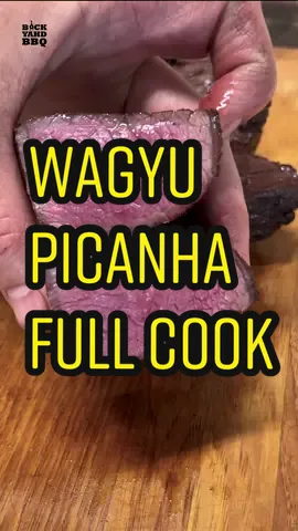Today we are grilling a Wagyu Picanha from @Meat N' Bone on the @Weber Grills kettle.  Picanha is one of my favorite cuts of all time and this cook turned out amazing.  For picanha, you want to cut it into steaks with the grain and then against the grain when you serve it. Give the steaks a good dose of salt, place them on a wire rack, and then in the fridge for the night. The next day, dry them off and cook indirect at 400. Flip when the internal temp hits 80.  Remove from the grill when they hit 100 and pat them dry again. Then sear over direct heat until they hit 125ish and then let them rest for 5 minutes. Slice against the grain and serve as-is or with a chimichurri. #bbq #steak #picanha #steakrecipe #howto #webergrills #friendsofweber 