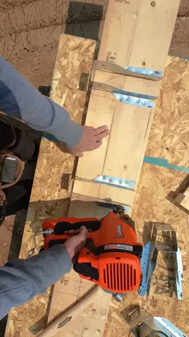 Do you preinstall your hanger’s or wait until after? Curious, i like to do it ahead when i can. @ITW Brands #framers#framing#paslode#framersareadyingbreed#house#Home#wood#contractor#construction 
