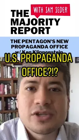 ‘The Pentagon’s New Propaganda Office w/ Ken Klippenstein’ — @Ken Klippenstein #majorityreport #samseder #politics #politicaltiktok #History #news #pentagon #uspolitics #propaganda #USHistory #theintercept 