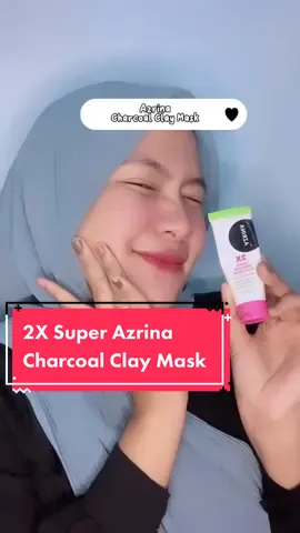 2X Super Charcoal Clay Mask @Azrina_Store 😍😍#TikTokPromote #fypシツ #skincareroutines #CapCut 