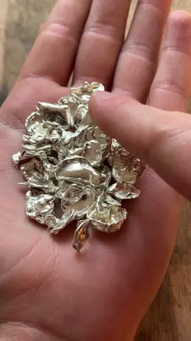 Melting scrap silver and turning it into casting grain ♻️
