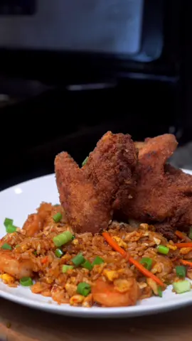 Fried Chicken & Fried Rice by KitchenBae⚜️ “Can’t Measure The Pleasure” DM for booking 😏 #friedchicken #FriedRice #kitchenbae 