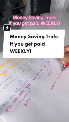 Getting paid weekly may seem like a challenge for paying your large bills like rent, but by using this budgeting method, you’ll be able to find a week here and there where you can save extra money. Try this out and let me know how it goes! #budgetingtips #savingmoney #savingmoneytips #savingmoneyhack #fyp