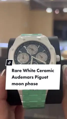 You guys!! i just sold one of the most rarest Audemars Piguet Royal Oak Perpetual Calendar 40mm white ceramic watch just in time for Vegas!! #ap #audemarspiguet #ceramics #watchesoftiktok 