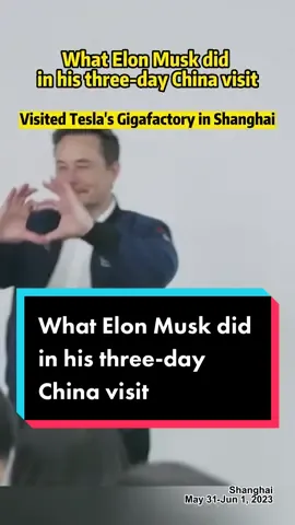 Tesla CEO Elon Musk met with Chinese officials and visited Tesla’s Shanghai Gigafactory during his three-day visit in China. #china #chinese #elonmusk #musk #tesla #beijing #shanghai #qingang #foreign #business #technology #ev #electricvehicle #car #cars #manufacturing #government 