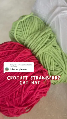 Replying to @norhidayahwahab7 hii, full tutorial is up on my channel (link in bio). Happy crocheting 🤗🧶 #crochet #crochetcathat #crochetcatbeanie #crochettutorial #crochetstrawberryhat #belajarrajut #serunyabelajar #fyp 