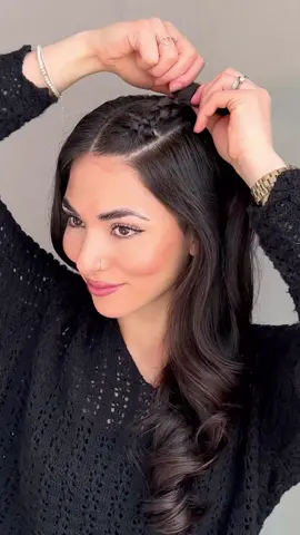 Wear this hairstyle tomorrow! 👀🖤 #braidedhair #hairtrends #hairstyletutorial #hairideas #hairtok2023 #easyhairstyles 