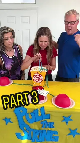 Pull the String fun family game Part 3 #fyp #game #partygame #viral #foryou #tiktok #forfun #fun 