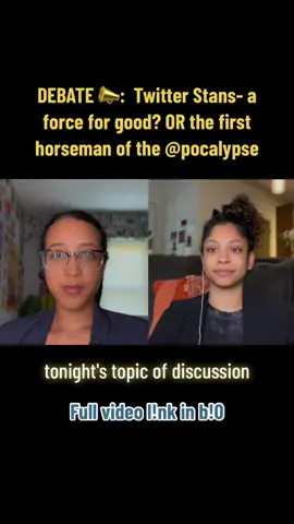 Debate! Twitter stans with @MissKat #fyp #debate #twitter #stan #youtube 