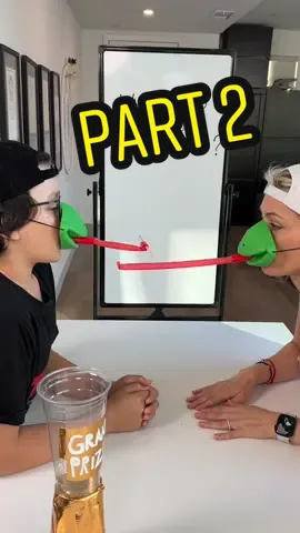 Part 2- Hilarious game with party supplies #strawchallenge #mom #son #grandma #cups #family