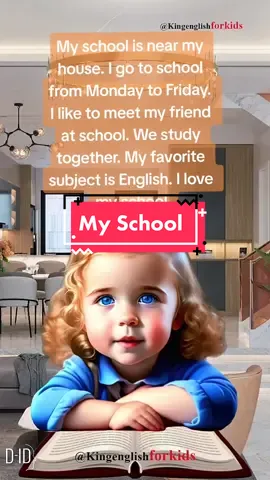 Học tiếng anh cùng bé chủ đề My School #myshool #kingenglishforkids #enghlishforkids #learnenglish #tienganhtreem #kingenglish #king #treem #Duetkingenglishforkids #kingenglish #learnenglishdaily 