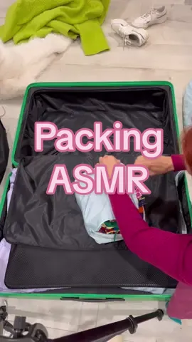 Packing ASMR if only it were this quick and easy #asmr #packing #suitcase #rollerskater #travel 