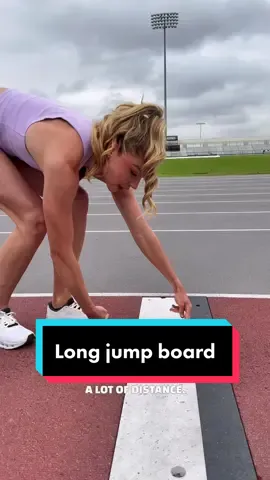 Long jump is an ✨art✨ Do you think you could figure out the magic of the board? #fup #trackandfield #jumping 