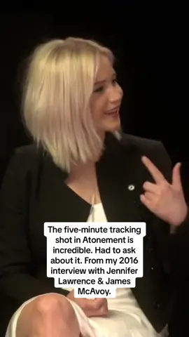 From my Jennifer Lawrence & James McAvoy interview for X-Men: Apocalypse. #antonement #jenniferlawrence #jamesmcavoy #filmmaking #dunkirk #movies #trackingshot #joewright 