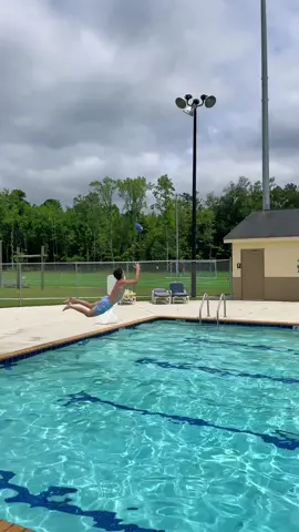 Pool Diving🏈 #football #catch #sports #pool #trickshot #Summer 