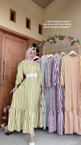Aku pke yg lime green ya 😍 Cakepnya masyaallah 😎🥳🤭 Chekout dikeranjang kuning ya ✨ #dresssalur #ootdtiktok #dress #ootdhijabsimple #fypシ 