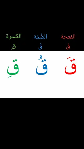 #الأصوات_القصيرة #حرف#قاف#تعلّم #اللغة_العربية #alphabet #kids #ق 