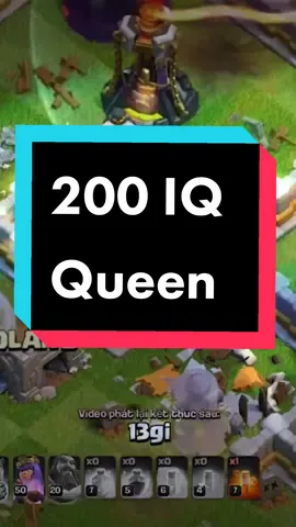 200 IQ Queen #coc #clashofclans #clashtok #funny 