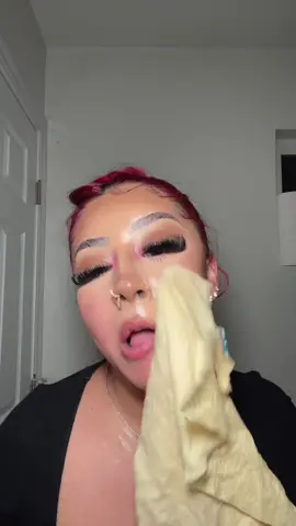 Was buzzed but had to take my makeup off #makeupoff #skincare #lashbath #nightroutine 