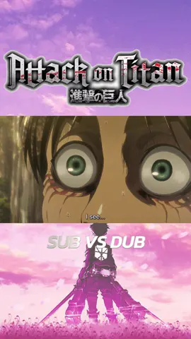 Sub vs Dub Part 1- Eren & Reiner #AttackOnTitan #eren #erenyaeger #reiner #animetiktok #animefan #anime #animefyp #weeb #fyp 