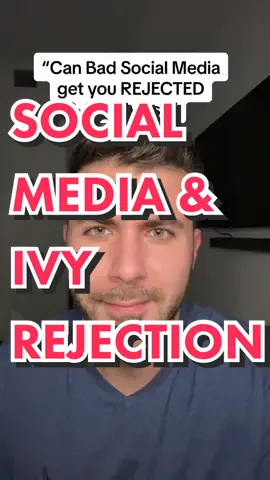 DELETE PERSONAL SOCIAL MEDIA. Every Ivy League college will Google your name before they accept you, and you get to choose what they find. Do you want them to find curated social media related to your interest in passion project that supports your application and make some more likely that you’ll get in? Or do you want them to find random embarrassing posts that you made five years ago that may be even contradicts things in your application? Your choice. #ivyleague #ivyroadmap #harvard #college #socialmedia
