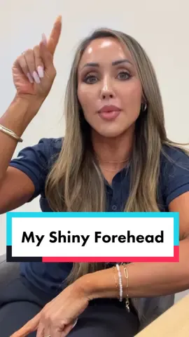My shiny forehead. #skincare #makeup #shinyskin #shinyforehead 