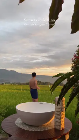 Our latest addition to our beautiful cozy Capung room type is the outdoor bathtub / mini jacuzzi! Embracing serenity in nature’s embrace 🌅✨