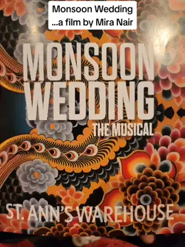 Monsoon Wedding...a film turned into a musical play was an amazing experience from the beautiful venue of St. Ann's Warehouse right next to the water with its amazing views of the Brooklyn Bridge. And of course the cast and crew put a lot of hard work into this play and it definitely shows in their performances. Many shows are sold out so get your tickets now before it ends soon!