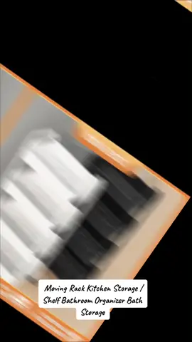 Trolley Cart 3/4/5 Tier Moving Rack Kitchen Storage Shelf Bathroom Organizer Bath Storage Rack Handle#storagerackorganizer #tiktokbudolfinds 