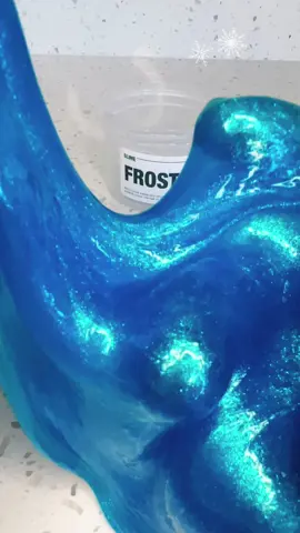 Frostfire • made by @Slime Obsidian • the way it says blue 😂 clear base slime with bright blue glitter pigment • its stunning to the eye the camera doesnt do justice 10/10 #slime #slimereview #slimeobsidian #asmrslime #slimesilike 