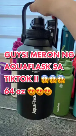 GUYS! MERON NG AQUAFLASK SA TIKTOK !! 😱😱😱 64 oz 😍😍😍 #aquaflask #budolfinds333 
