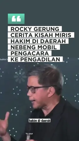 Jangan Harap Keadilan akan Datang di Bumi Pertiwi Jika Para Hakim Diperlakukan Seperti ini #rockygerung #viral #trending #jokowi #ganjarpranowo #prabowo #aniesbaswedan #hukum #hakim #pengadilan #law #lawyer 
