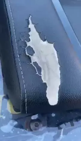How to repair car leather seats #carrepair #cartiktok #cat