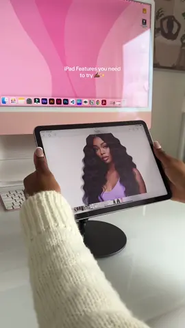 iPad Features you need to try ✨✍🏾 - Split View - Image Cutout & Paste iPad stand is from amaz0n, 🔗 in my b!o #ipadair5 #ipadtricks #ipadtips #ipadhacks #ipadproductivity #pinkdesksetup #contentcreatortok #deskgoals 