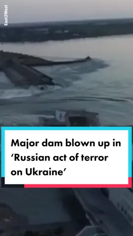 Ukraine has accused Russia of destroying the Nova Kakhovka Dam, a major dam which flows along the Dnipro River in Kherson. The effects of the collapsing dam have been catastrophic with homes and businesses flooded, water levels from Europe’s largest nuclear power plant being affected and zoo animals drowning in flood waters. Ukrainian residents have been warned to 'make the maximum possible reserves of drinking and technical water', with 4.8 billion gallons of water predicted to have flooded dozens of villages and towns surrounding the dam. #metrouknews #metrouk #ukraine #ukrainetok #fyp #newsfyp #russia #ukrainedam #kherson #novakakhovka #novakakhovka_news #floods #ukraineflooding #zaporizhzhya #zaporizhyaukraine 
