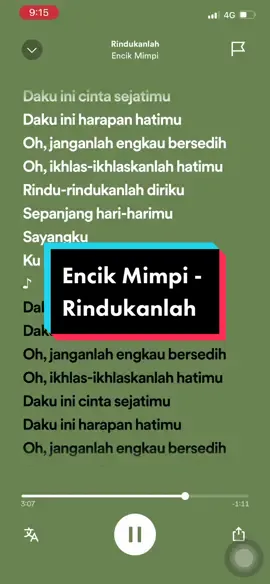 Encik Mimpi - Rindukanlah 🔥🔥🔥 #encikmimpi #encikmimpirindukanlah #rindukanlah #rindukanlahcikmimpi #encikmimpifan #song #music #musica #musically #tiktok #tiktokviral #tiktokviralvideo #tiktokviraltrending #tiktokmalaysia #tiktokindonesia #lyricsvideo #lyrics_songs #malaysia #malaysiatiktok #indonesia #indonesiatiktok #fyp #fypシ #fypage  #trending #trendingsong #kingcherryymqs 