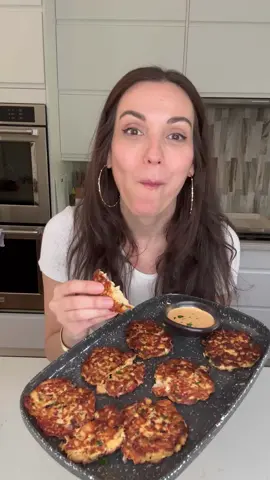 Low Carb Tuna Melt Fritters (full recipe is on: HungryHappens.Net) 