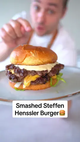 Der perfekte Smashed Henssler Burger🍔 Was als nächstes?👀 #burger #rezept #einfach 